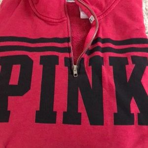 PINK quarter zip sweatshirt